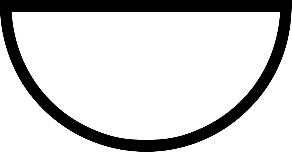 Semi Circle Line Drawing (980x510)