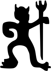 Devil - Lil Devil Rectangle Magnet (384x314)