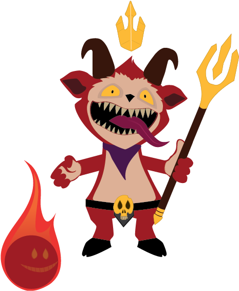 Little Devil Teemo Clipart - Cartoon (533x646)