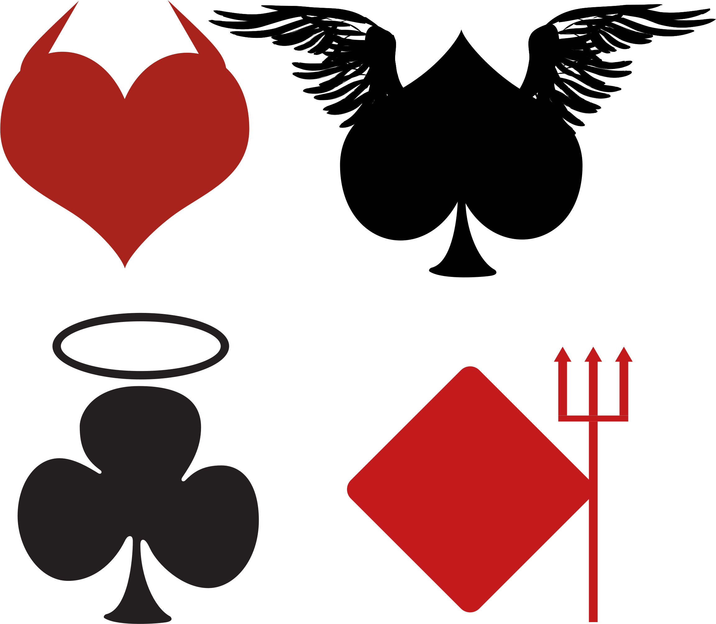Big Image - Diamond Spade Clover Heart (2305x2010)