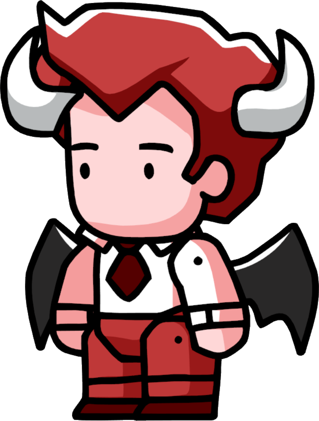 Demonic Man - Scribblenauts Guy Png (651x858)