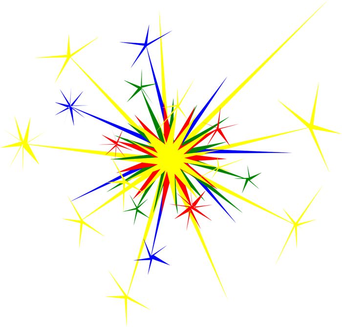 New Year Clip Art Fireworks Clip Art Downloadclipart - New Year's Fireworks Clipart (700x669)