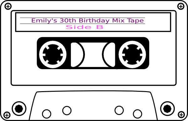Clip Art Cassette Tape (600x385)