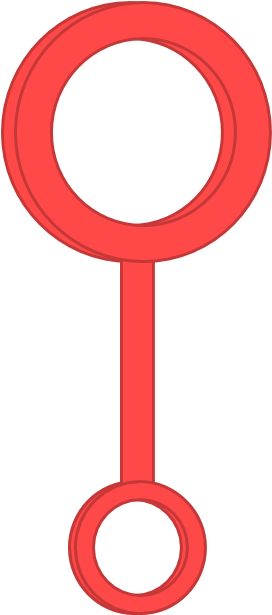 Red Bubble Wand - Portable Network Graphics (285x629)