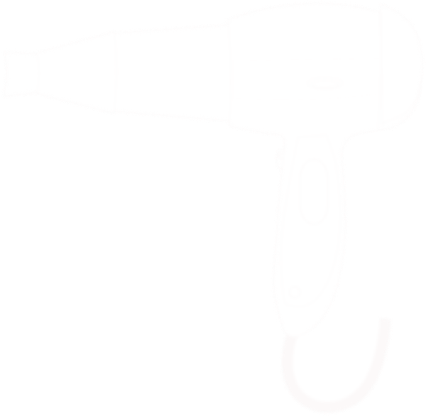 Blow Dryer Vector White (600x586)