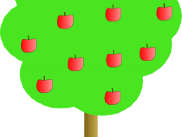 Small Clipart Apple Tree - Small Clipart Apple Tree (640x480)