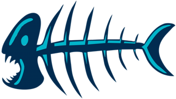 Fish Bones Clipart - Fish Bones Clipart (640x480)