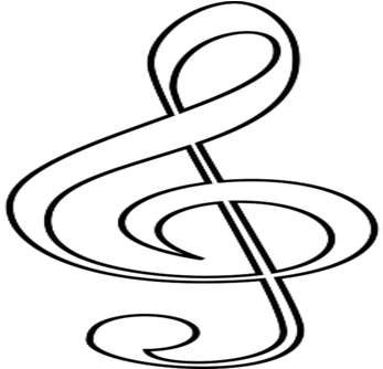 Coloring Treble Clef - Coloring Treble Clef (476x333)