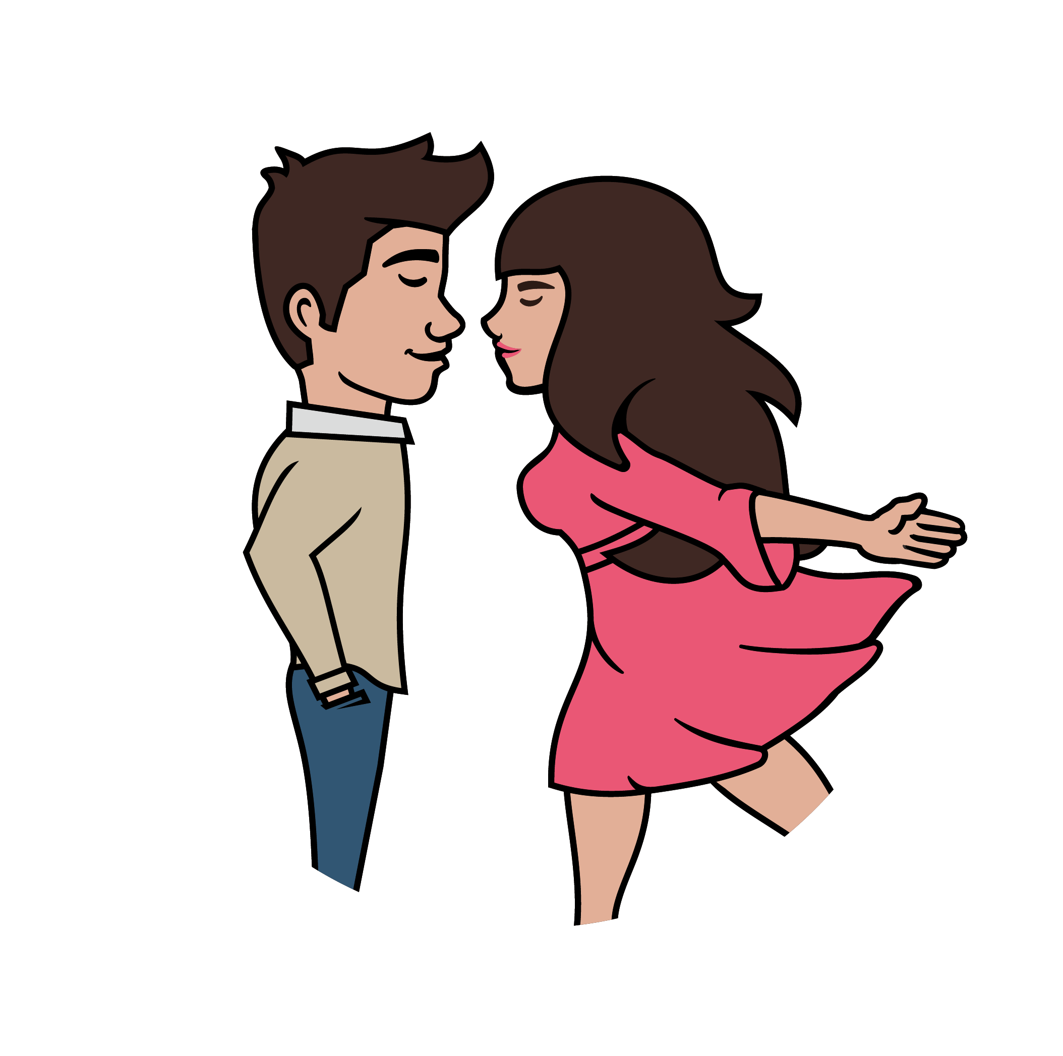 Cartoon Couple - Cartoon Couple (2108x2094)