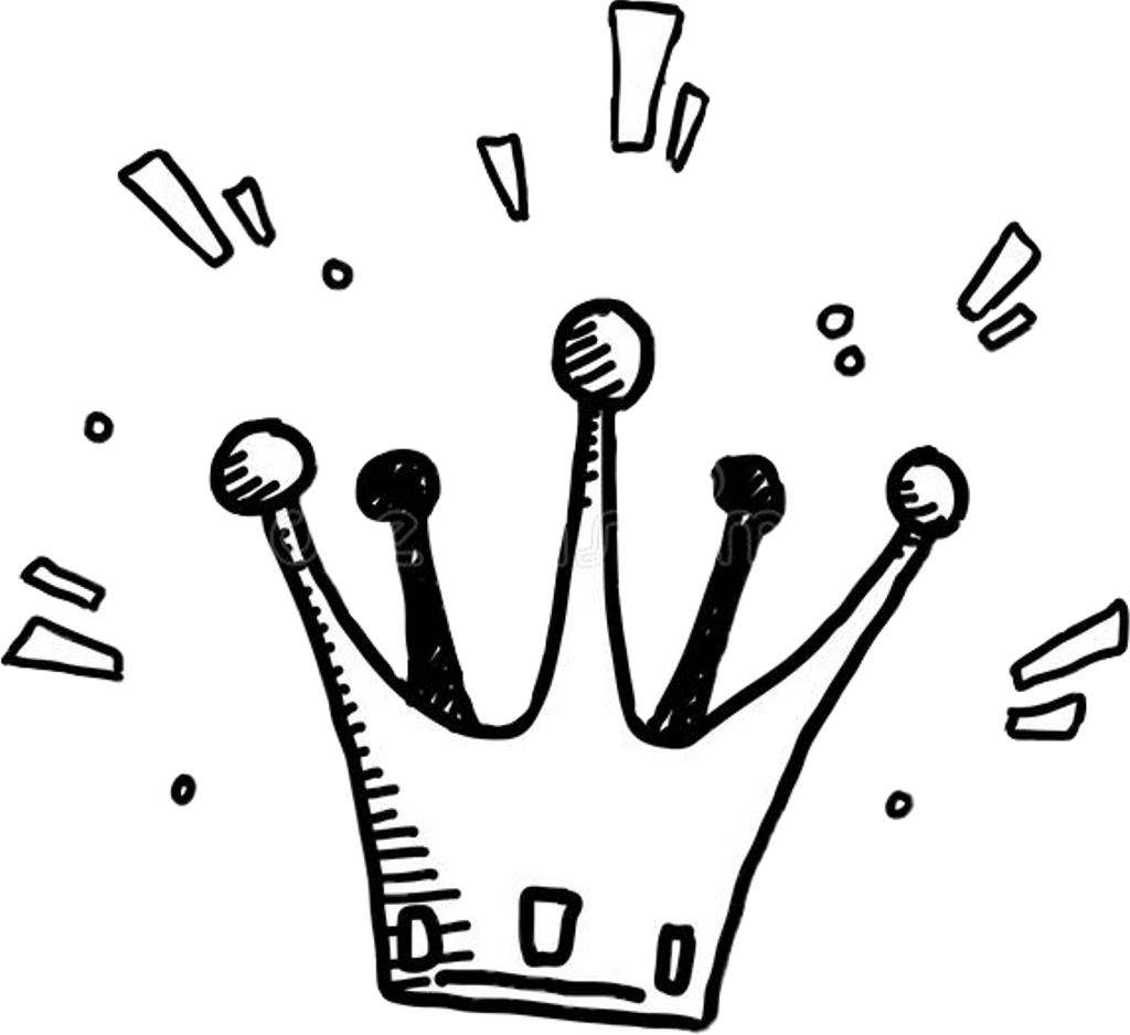 Crown Doodle Transparent - Crown Doodle Transparent (1024x938)