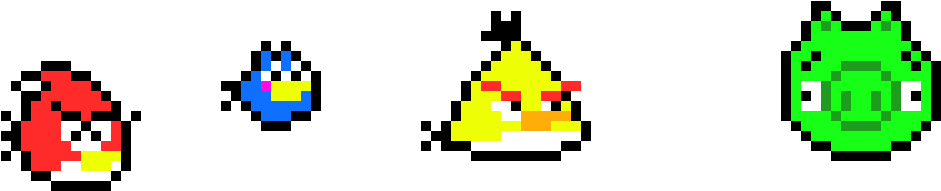 Angry Birds Pixels - Angry Birds Pixels (1060x280)