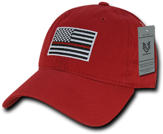 Firefighter Cap Thin Red Line Relaxed Red - Firefighter Cap Thin Red Line Relaxed Red (350x350)