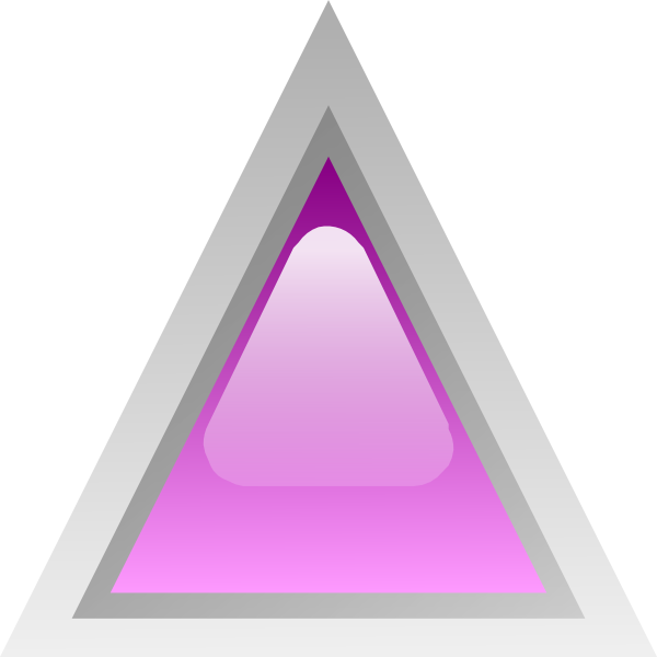Free Vector Led Triangular 1 Clip Art - Free Vector Led Triangular 1 Clip Art (600x600)