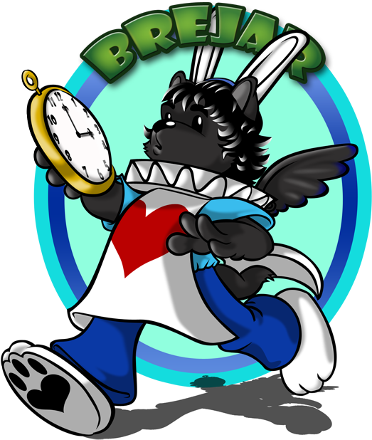 Brejar As The White Rabbit - Cartoon (557x625)