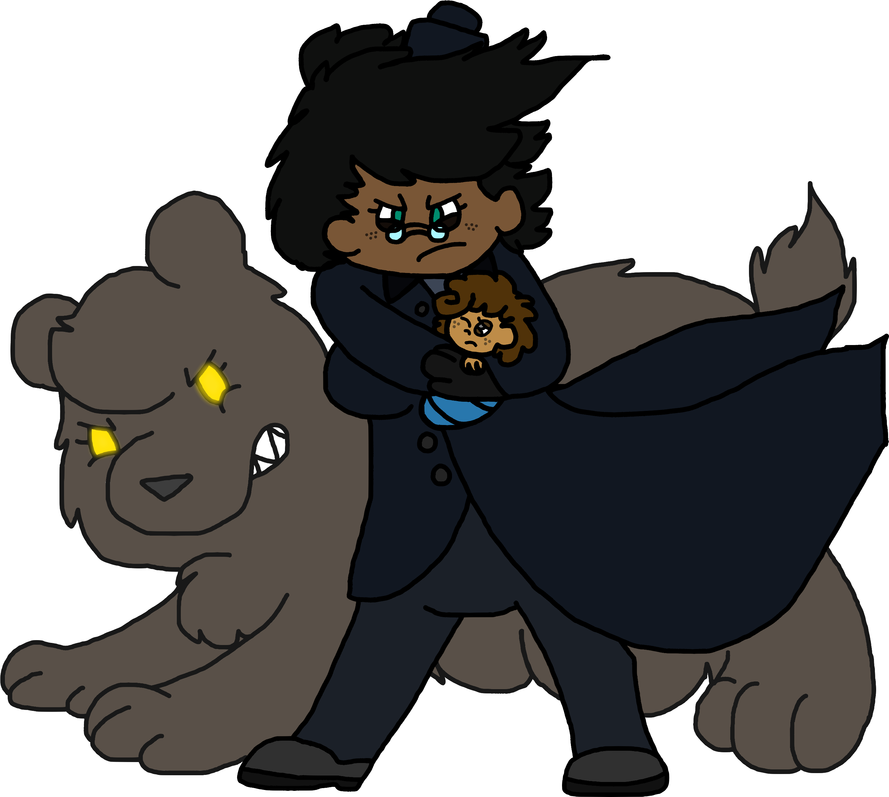Mama Bear - Cartoon (3000x3000)