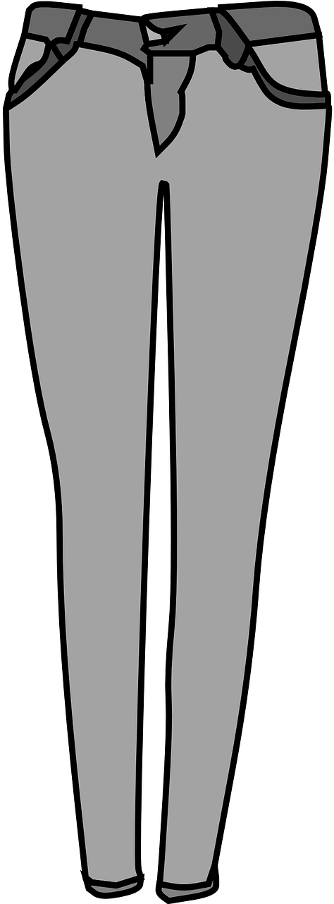Jeans Clip Art (640x1280)