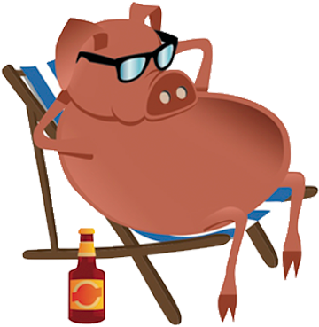 Beach Pig Bbq - Illustration (650x400)