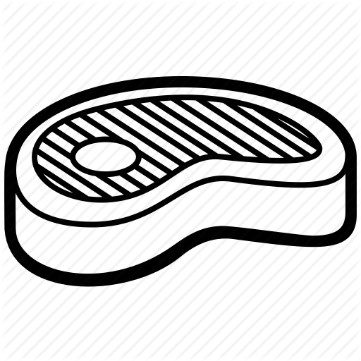 Beef Vector Grilled Steak - Steak Icon (512x512)