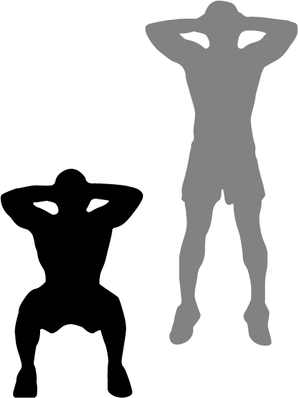 Squat Jump - Jumping Squats Exercise Clipart (651x651)