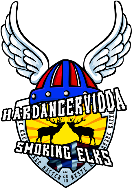 Hardangervidda Smoking Elks - Emblem (1000x667)
