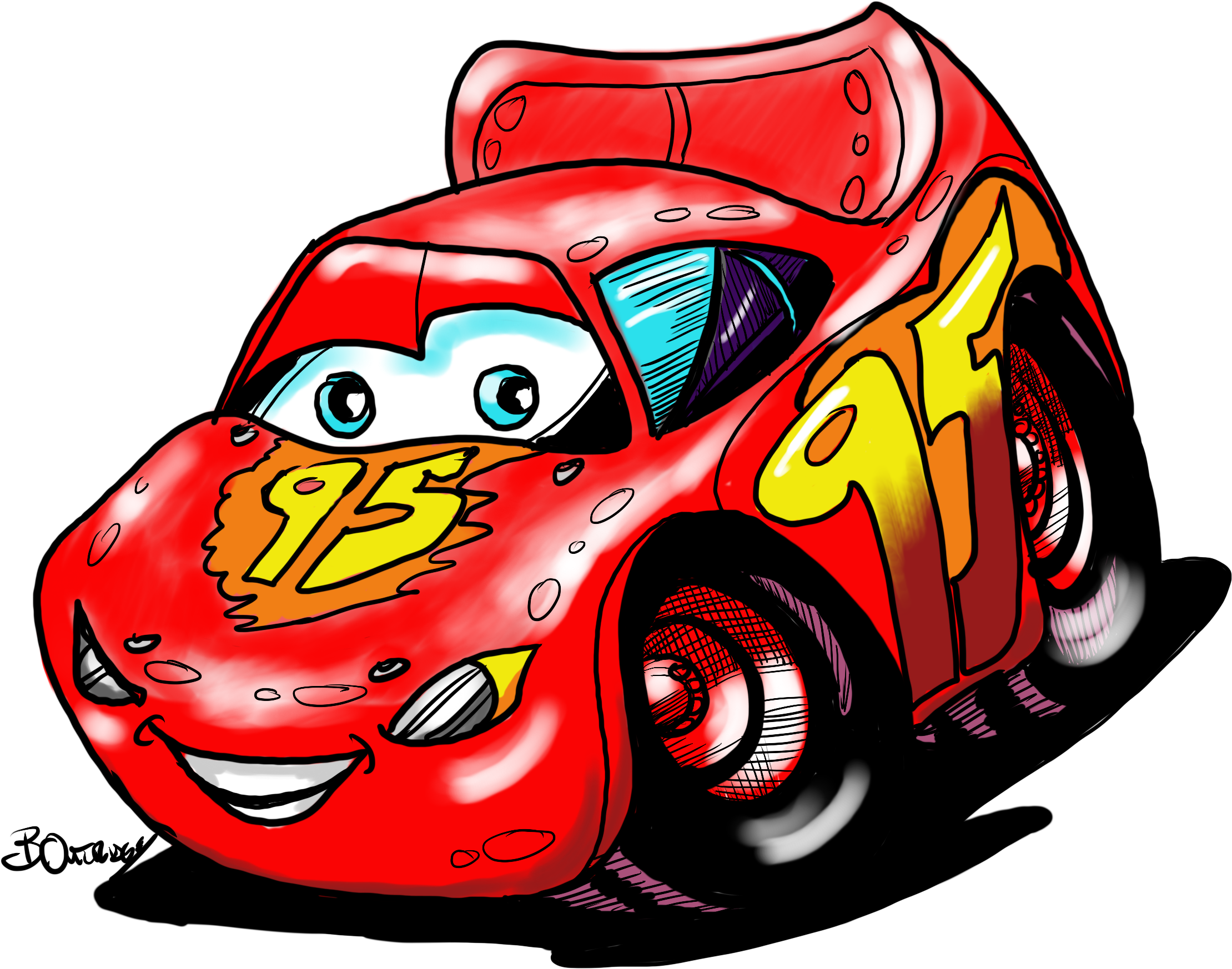 Lightning Mcqueen - City Car (2732x2048)