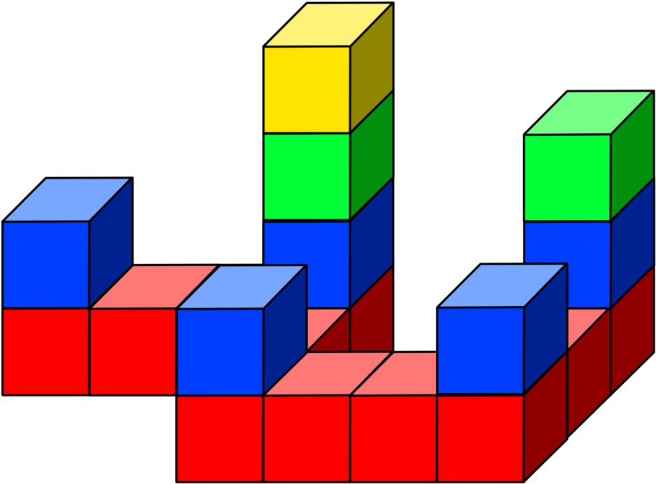 Cube Clipart Towers - Parallel (996x750)
