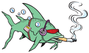 Chimney Fish - Cartoon (400x400)