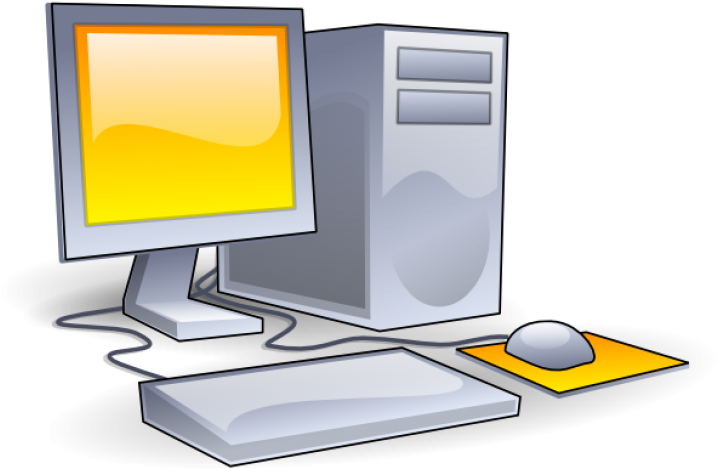 Permalink To Computer Clipart Rainbow Clipart - Computer Clip Art (728x533)