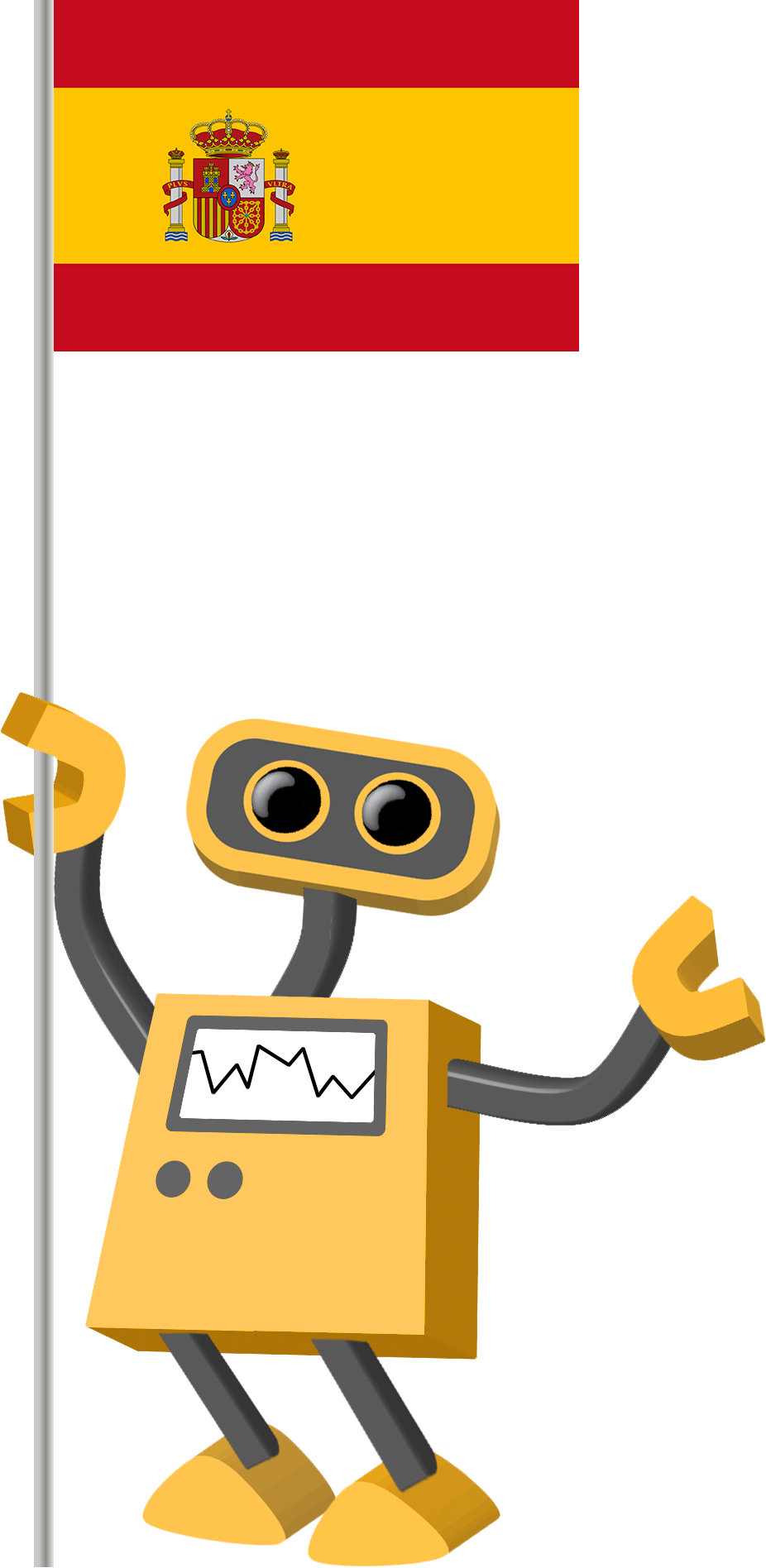Flag Bot, Spain - Spain Flag (926x1896)