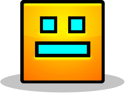 Main Idea Clipart - Geometry Dash Logo Icon (425x319)