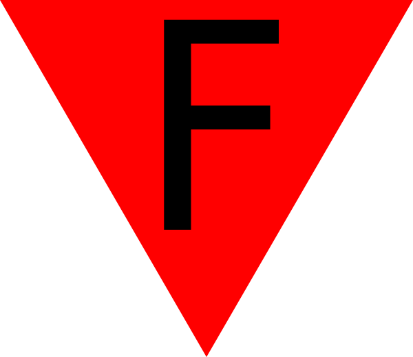 Free Vector Triangle Clip Art - Carmine (600x519)
