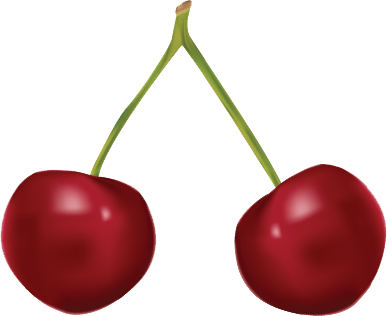 Sweet Gradient Cherries By Tashamille - Cherries (387x316)