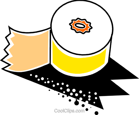 Adding Machine Paper Royalty Free Vector Clip Art - Adding Machine Paper Royalty Free Vector Clip Art (480x398)