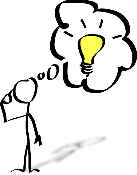 Clip Art Person Thinking (468x599)