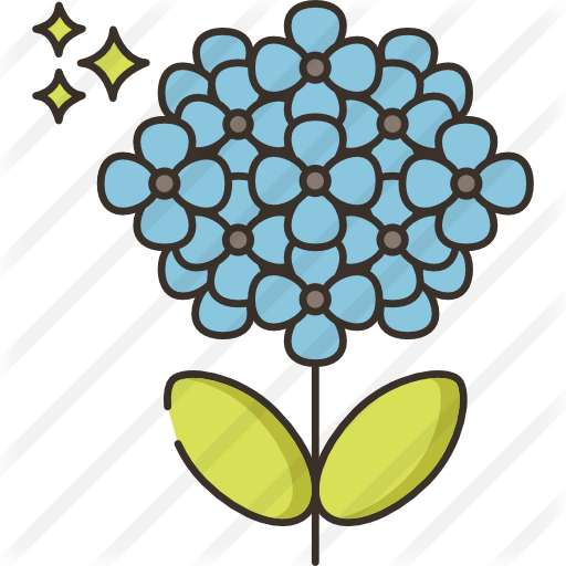 Hydrangea Free Icon - Hydrangea Free Icon (512x512)