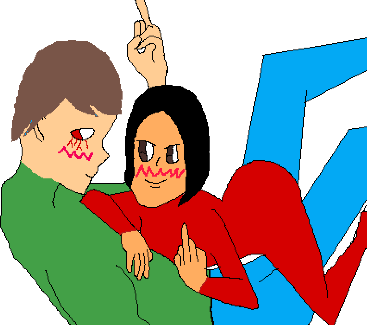 A Request And Toats Not Blushing - Cartoon (1200x1050)