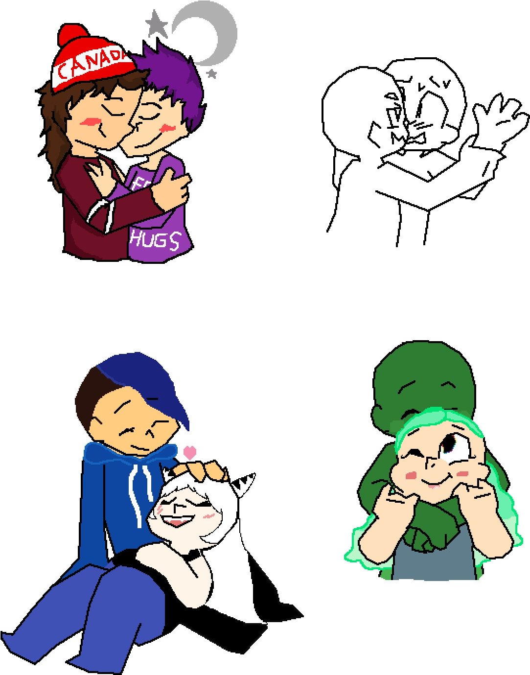 Im Blushing - Cartoon (1200x1400)