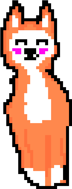 Blushing Fox - Cartoon (430x760)