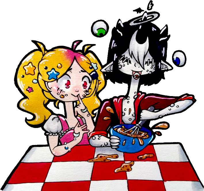 Baking Shenannigans By Miniizombie - Cartoon (734x674)