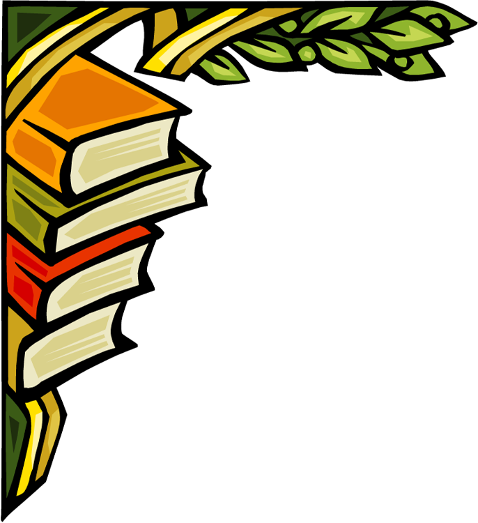 Reading Clipart Border - Lined Paper Book Border (686x750)