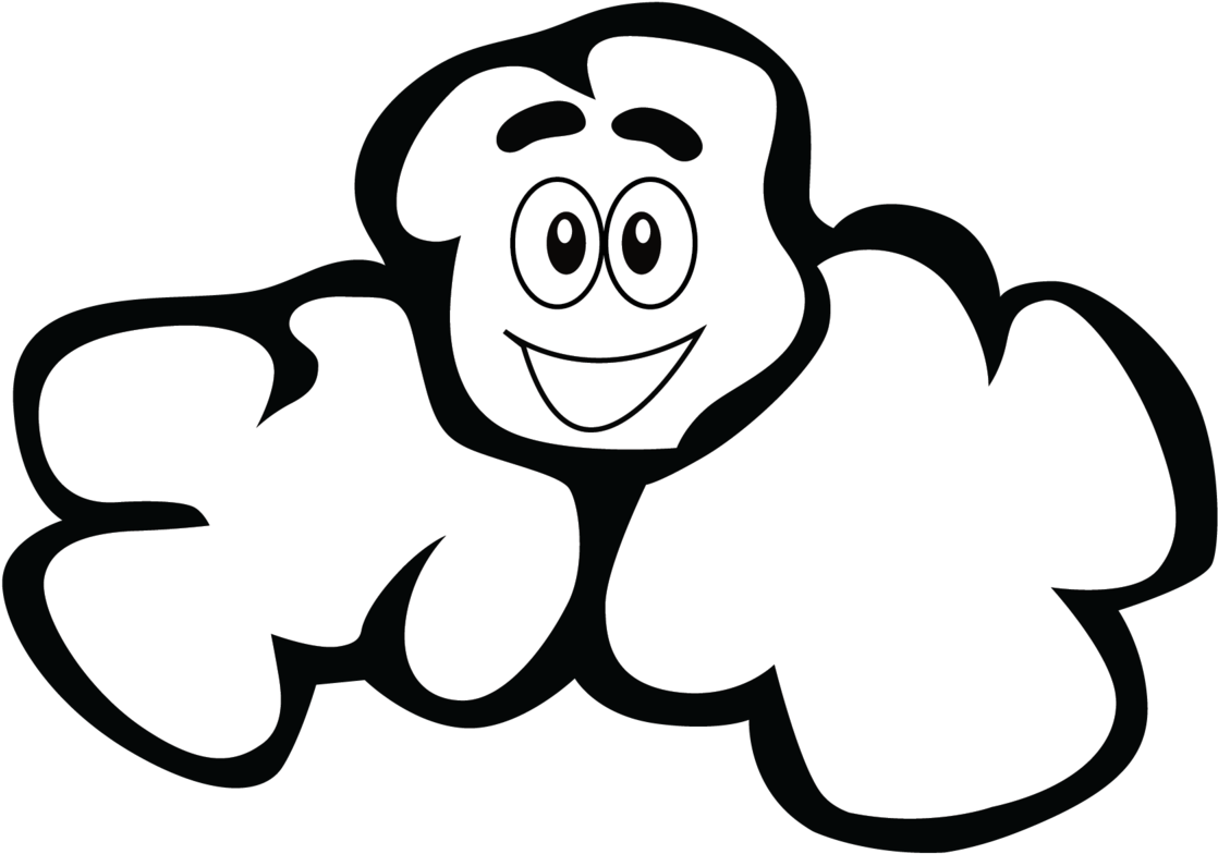 Popcorn Coloring Page (1200x1200)