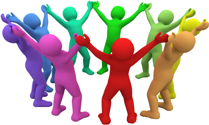 Clipart Bild - Group Networking (429x314)