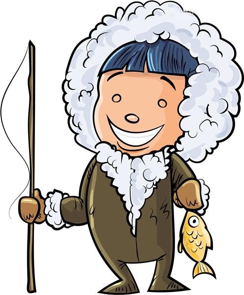 495 X 600 5 - Eskimo Cartoon Vector (495x600)