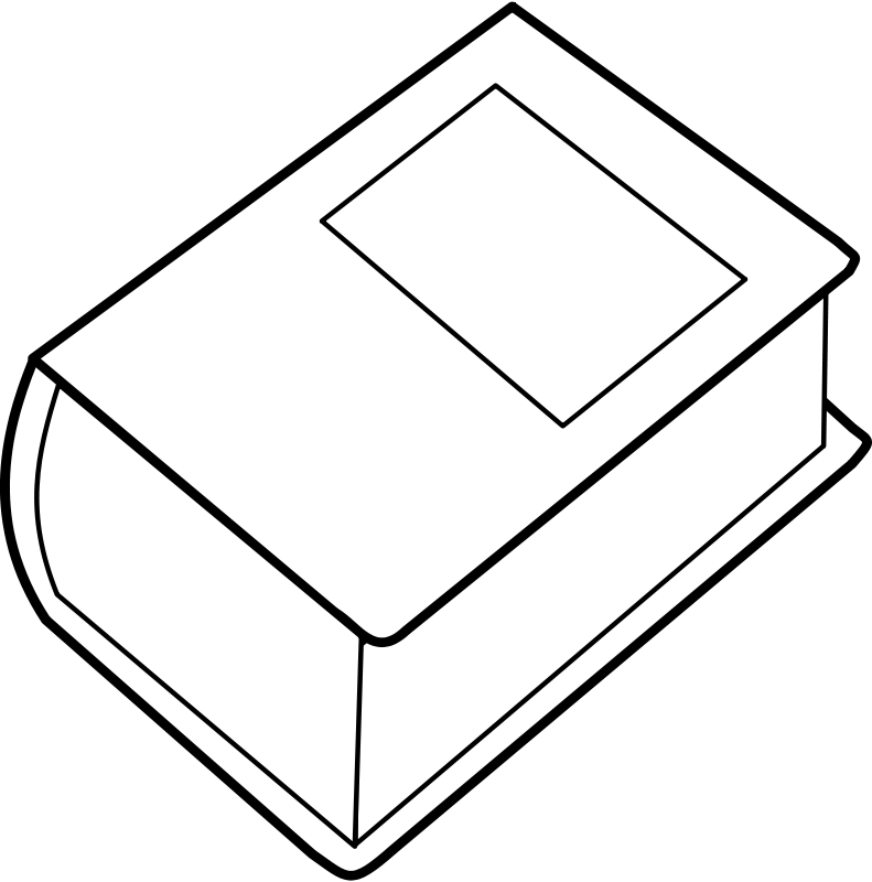 Dictionary Clipart Black And White (791x800)