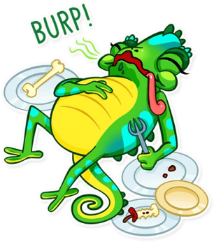Burp Chameleon - Cartoon (360x360)
