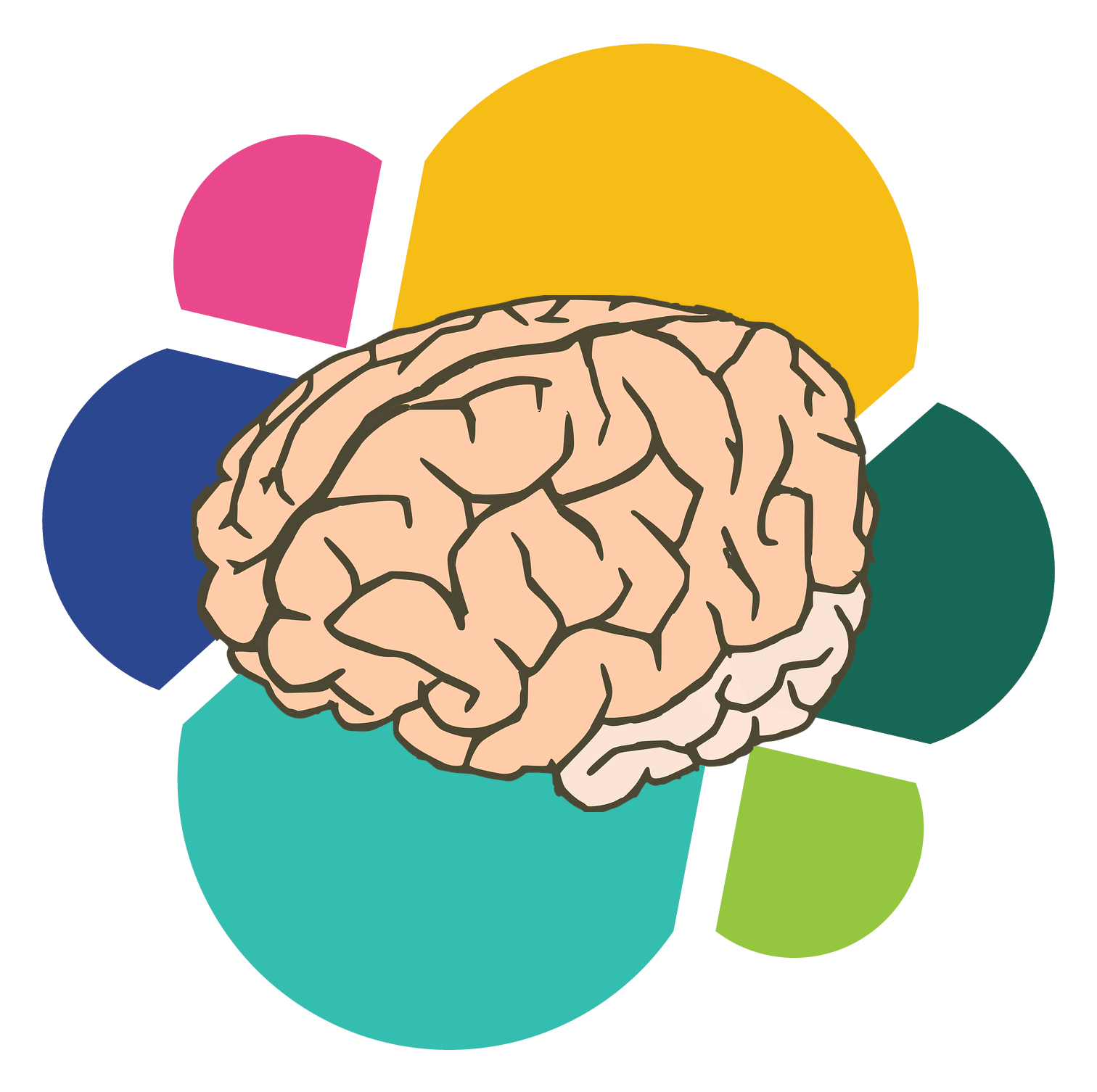 Cerebro Vector - Brain No Background Psychology (1512x1506)