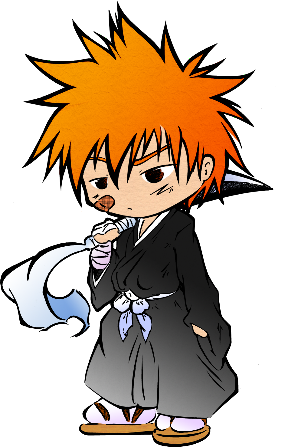 Manga Boy Clipart Pixel - Chibi Bleach (1028x1587)