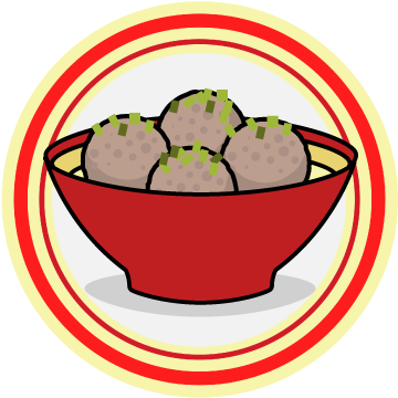 Meatball Vector Bakso - Clip Art Bakso (428x428)