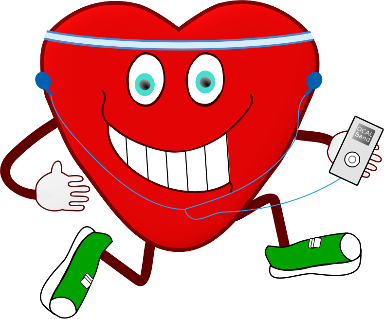 Medium Image - Exercise Clip Art Heart (789x656)