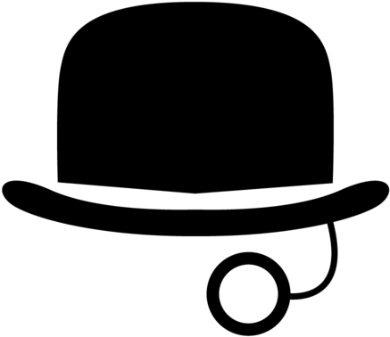 Top Hat Transparent Background - Monocle (437x378)